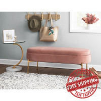Lumisource TB-C WAU C End Contemporary Table in White Marble, Gold Metal and Clear Glass